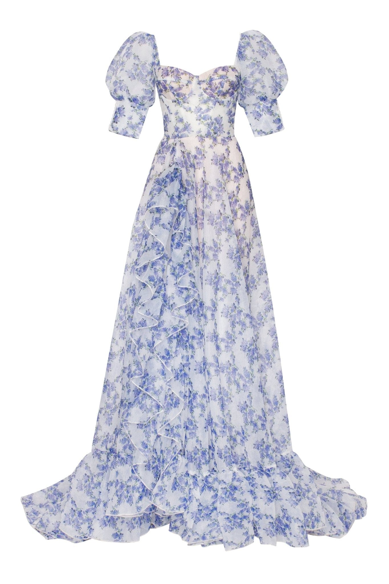 Blue Hydrangea maxi princess dress ➤➤ Milla Dresses - USA