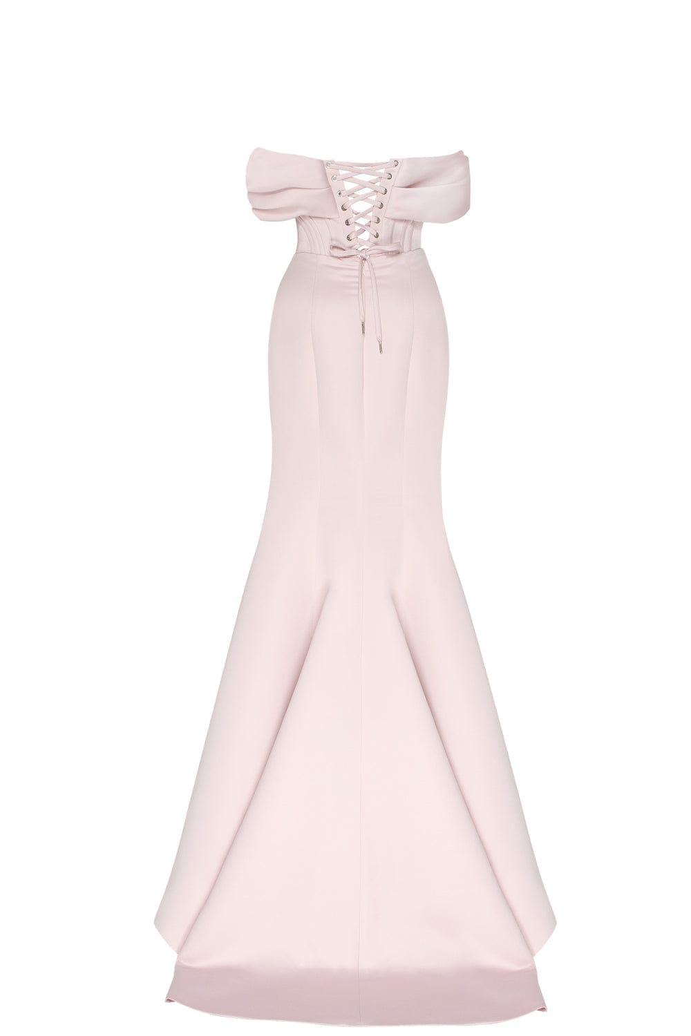 Misty Rose Princess strapless gown with thigh slit - Milla