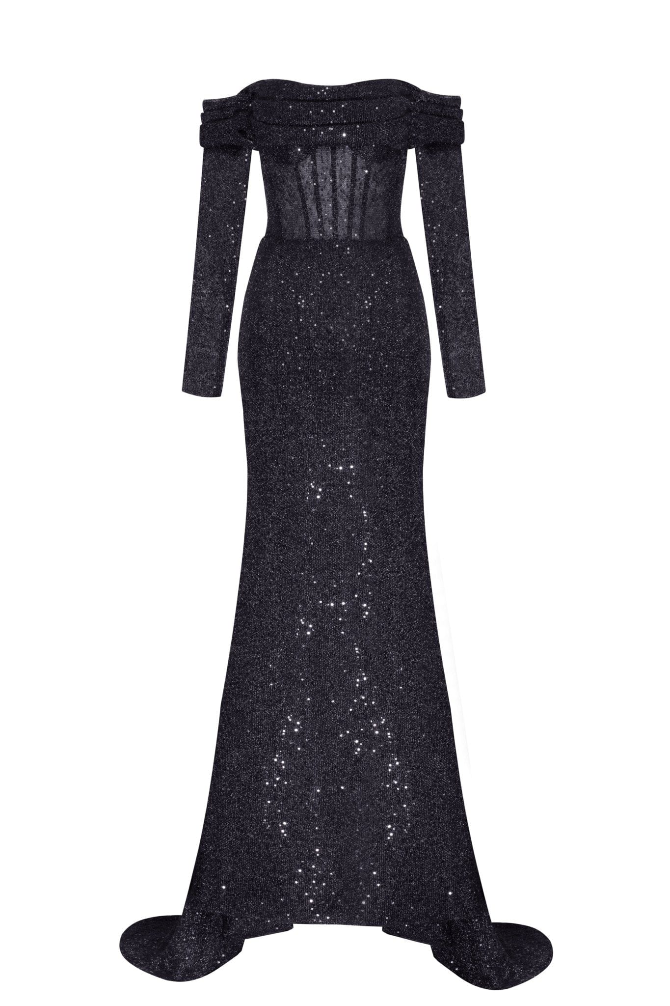Designer Black And White Gown (Long Dress) - Zakarto