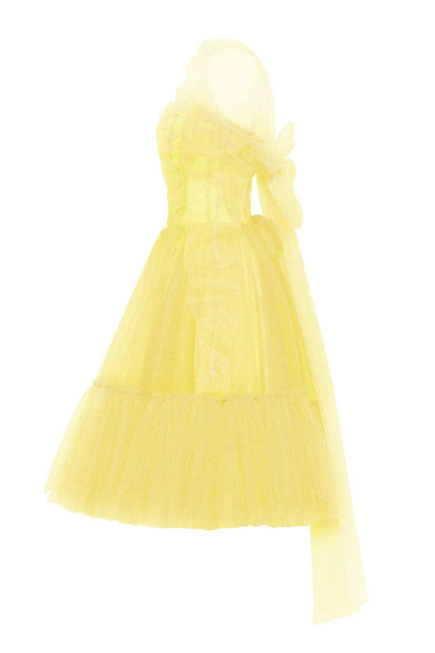Bright Yellow tulle dress - Milla