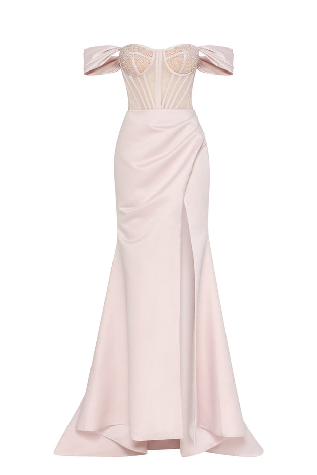 Off-the-Shoulder Prom Maxi Dress - Milla