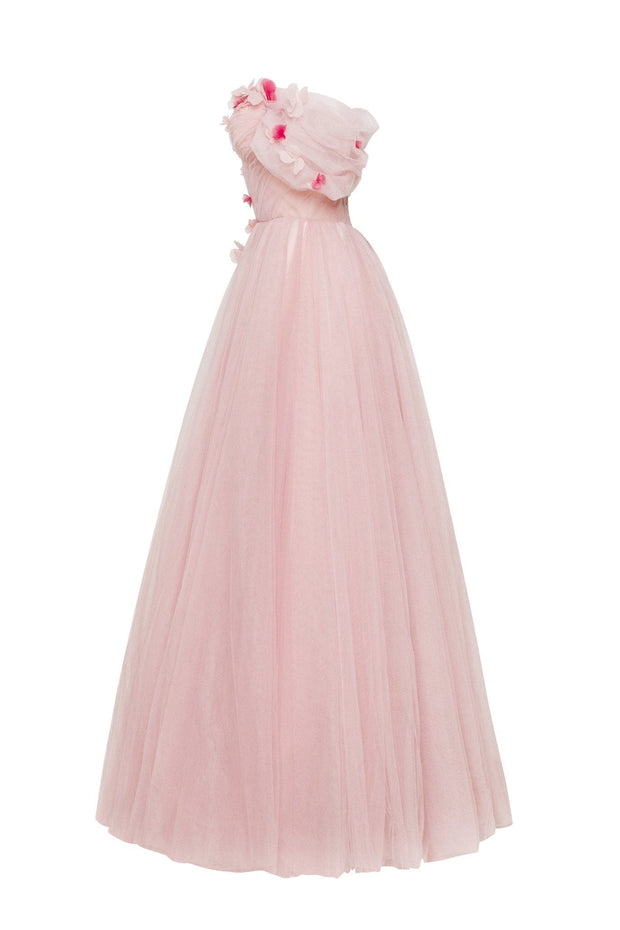 Misty rose tulle princess-like dress - Milla