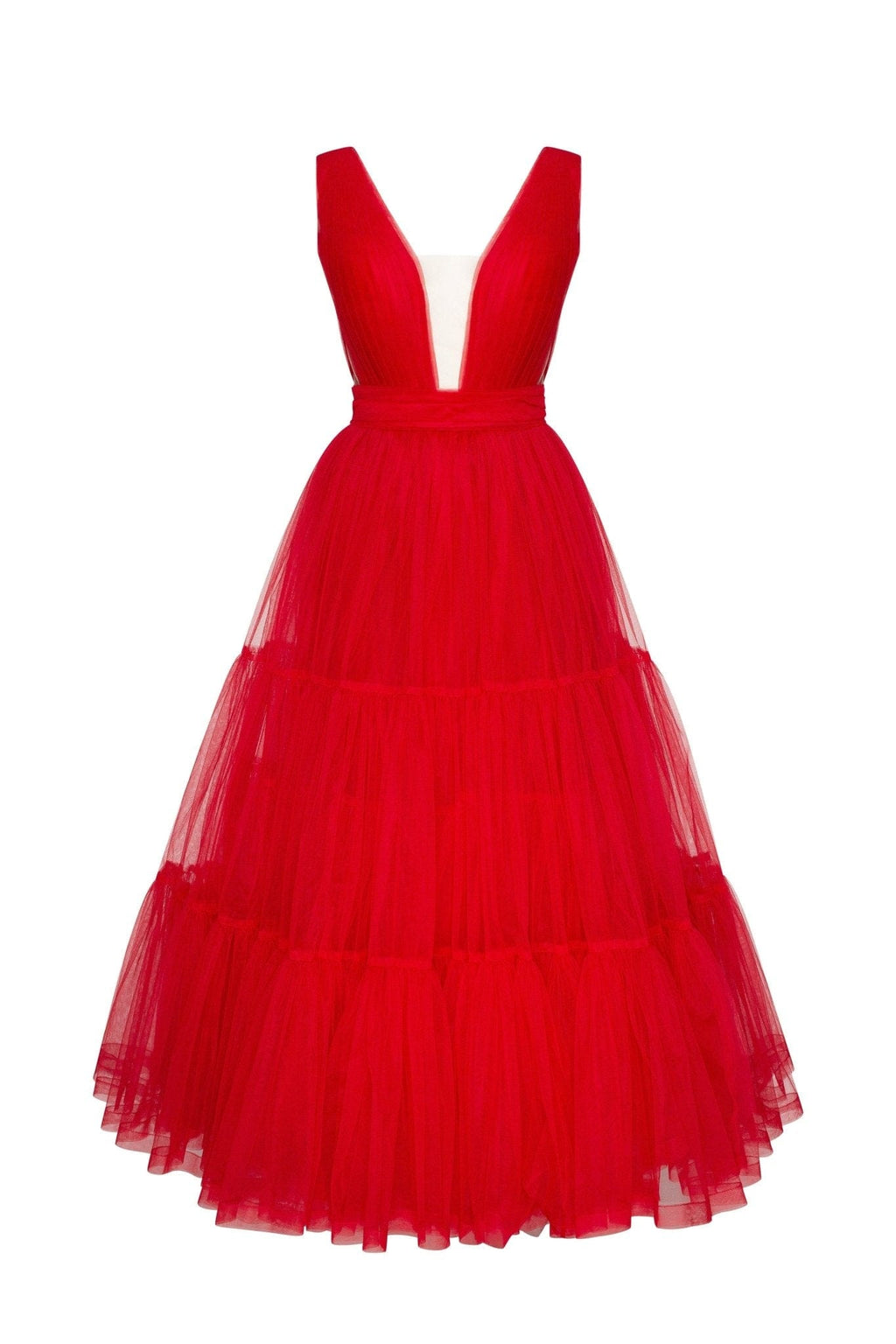 Red Slim Fit Dress Online USA