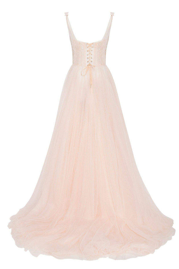 Buy peach colour dresses gown in India @ Limeroad