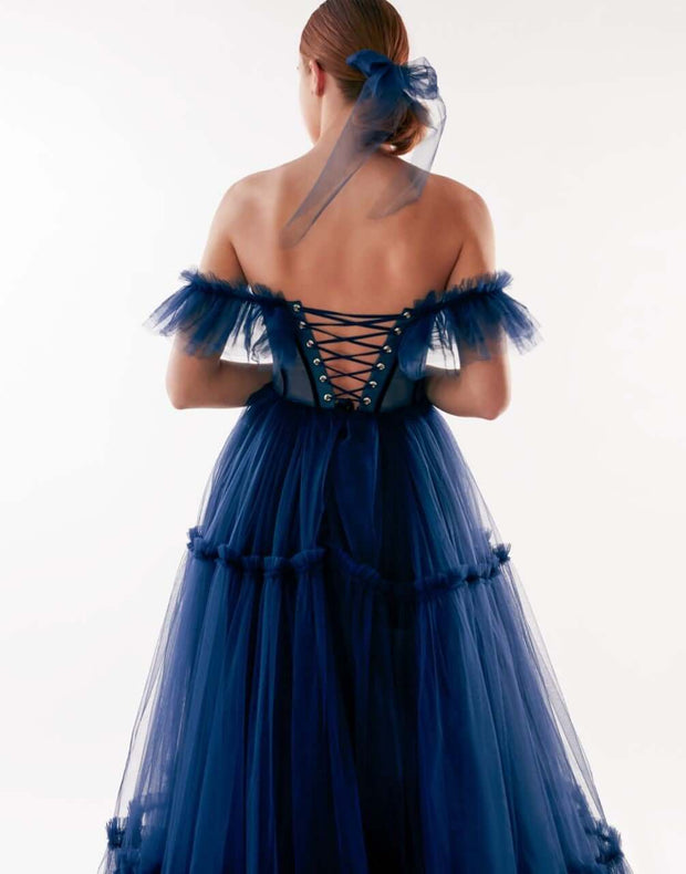 Elegant Off-the-Shoulder Maxi Dress - Milla